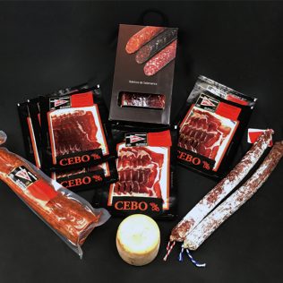 Lote «Voy con todo»: Jamón, cabecero de lomo, chorizo, salchichón y queso