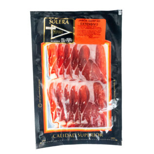 Sobre lonchas de Jamón Extensivo Solera